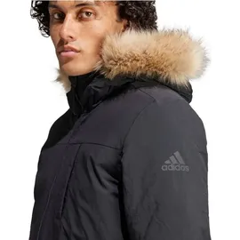 adidas Hooded Fur Parka Black L
