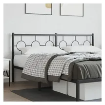 vidaXL Kopfteil Metall Schwarz 180 cm