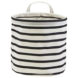 Society of Lifestyle House Doctor 205720443 Aufbewahrung, Stripes, Schwarz/Weiß, h, Dm: 20 cm, Edelstahl, Titan