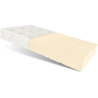 Fdm Matratze 80x200 cm ALCAMO Latexmatratze 7 Zonen H2 19 cm ALOE VERA