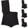 Relaxdays Stuhlhussen 4er Set Schwarz