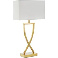 Tectake tectake® Tischleuchte, modernes Design, blendfreies Licht, Kippschalter am
