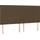 vidaXL Boxspringbett mit Matratze Dunkelbraun 180x200 cm Stoff