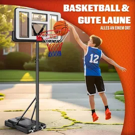 Kesser Basketballkorb höhenverstellbar 160-210 cm Weiß
