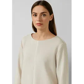 s.Oliver Scuba-Sweatshirt Sweatshirt mit Kontraststreifen Beige 40