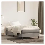 vidaXL Boxspringbett 90 x 200 cm hellgrau
