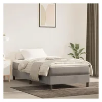 vidaXL Boxspringbett 90 x 200 cm hellgrau