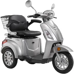 LuXXon Elektromobil »E3800«, max. 20 km/h, Reichweite: 65 km, silberfarben