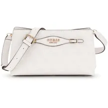 GUESS Umhängetasche Katya Crossbody Top Zip White Logo