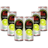 Pitu Ipanema 6er Set alkoholfreier fertig Cocktail 6x 0,33L ready to drink ohne