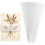100 Stück Transparentpapier Einladung Bauchbänder Briefumschläge Hochzeit