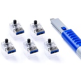 Smartkeeper ESSENTIAL 5x LAN Cable Locks mit 1x Lock Key Basic Blau
