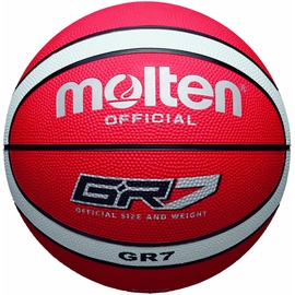 Molten Basketball, Rot/Weiß, 7