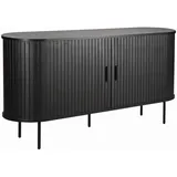 Möbilia Sideboard 140 x 76 x 40 cm Schwarz