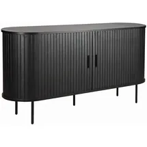 Möbilia Sideboard 140 x 76 x 40 cm Schwarz