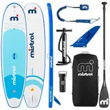 Mistral© Bayou Stand Up Paddling Board Set aufblasbar - 320x84x15cm Allround SUP für Anfänger & Erfahrene - Kompaktes Stand-Up-Paddle leicht & superstabil