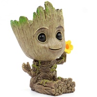 SLOCME Flower Groot Blumentopf – Guardians of the Galaxy Groot für Stifthalter, Schreibtisch-Ornament, Pflanzentopf mit Ablaufloch