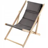 Kadax Sonnenliege 120 x 60 x 80 cm Grau