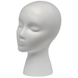 Styroporkopf, 11 -Zoll -Styroporköpfe für Perücken, Styroporschanninkopf, Schaumstoffperücken -Displaykopf, Schaumstoffkopf für Haare, Hüte und Haarstücke, Maske