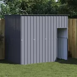vidaXL Hundehütte mit Dach Anthrazit 214x153x181 cm Verzinkter Stahl