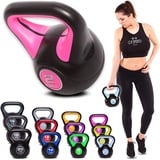 C.P.Sports Kettlebell Kugelhantel Vinyl Handgewicht Gymnastik, Kettle Bell, Kettlebells, Schwunghantel 2kg 3kg 4kg 5kg 6kg 8kg 10kg 12kg 14kg 16kg 18kg 20kg (2 KG)