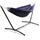 LACESTONE Hängematte Mit Gestell Hängeliege Relaxliege Outdoor Indoor 180x140 Bis 120kg Blau