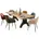 SIT Platte 40 mm Wildeiche natur A-Gestell Metall schwarz B 200 x T 100 x H 74 cm 16012-11 Serie TOPS TABLES