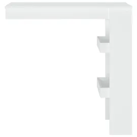 vidaXL Wand-Bartisch 102 x 45 x 103,5 cm Weiß