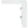 vidaXL Wand-Bartisch 102 x 45 x 103,5 cm Weiß