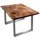 KAWOLA Lore 180 x 76 x 90 cm nussbaumfarben/schwarz