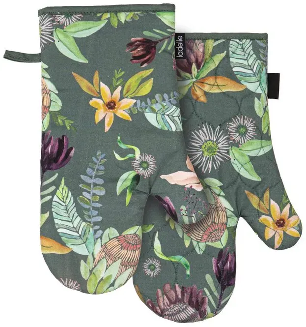 ladelle Ofenhandschuhe Leura 2tlg. Baumwolle Grün