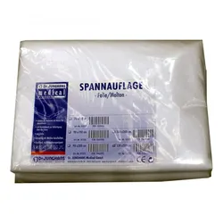 Molton Spannauflage 120x200 cm mit Folie einseitig
