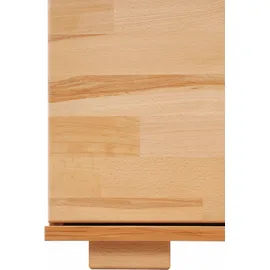 OTTO home Sideboard OTTO HOME "VETRO Teilmassiv, Fronten Massivholz, Wohnzimmer, Stauraum,Griffmulde", braun, B:180cm H:63cm T:40cm, Sideboards, Sideboard, B/T/H:180/40/63cm, 2Schubladen, 4 geschlossene & 2 offene Fächer