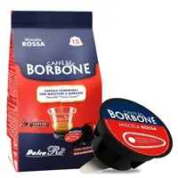 90 Kapseln Kaffee Borbone Mischung Rossa Kompatibel Dolce Gusto Nescafé