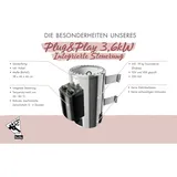 Karibu 68 mm Sauna Ida 1-3 inkl. Ofen 3,6 kW integrierte Steuerung in versch. Größen
