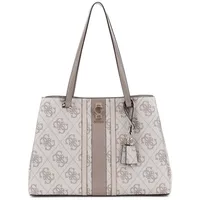 GUESS Schultertasche Erenia Tote Bag Dark Taupe Logo
