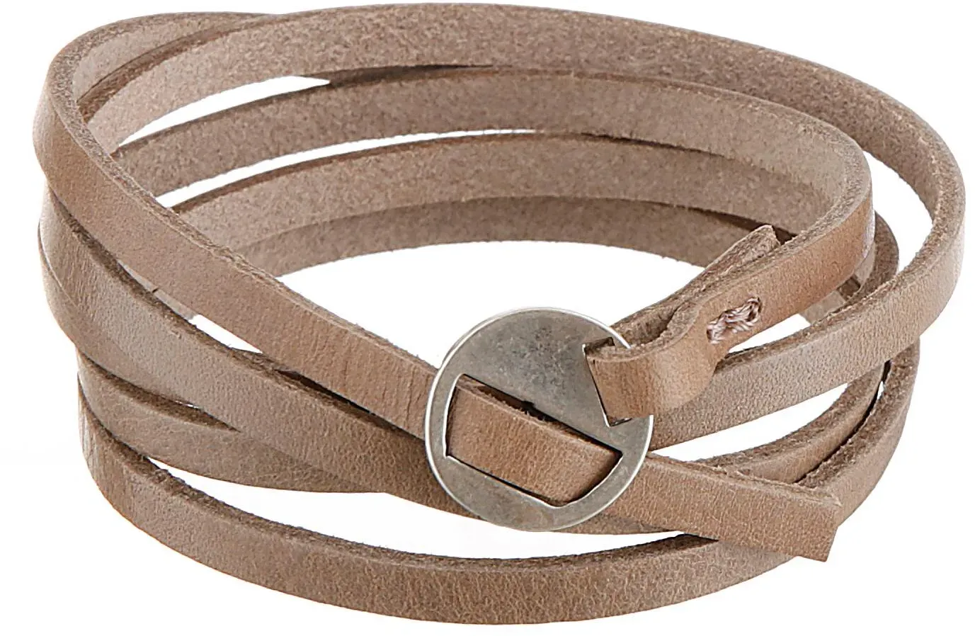 Firetti Lederarmband »Schmuck Geschenk, Wickelarmband, Anlass Geburtstag Weihnachten« Firetti beige