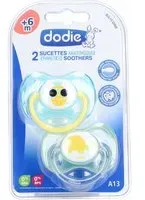 dodie® Sucette +6 mois 'Summertime vive l'été' silicone Sucette(S) 2 pc(s)