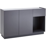 trendteam Sideboard Luca Schlichte Eleganz aus Italien, Grau