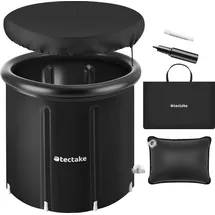 Tectake tectake® Eisbadetonne faltbar, mit 3-facher Isolierung, zentraler Wasserablass und Ablaufhahn, inkl. Tragetasche, Pumpe und Wasserkissen