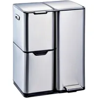 Hti-Living Mülltrennsystem 60 l Silber