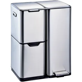 Hti-Living Mülltrennsystem 60 l Silber
