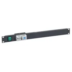 Schneider Electric NSYCRTM1UVTG Actassi, 19 Zoll-Frontplatte 1HE mit Schalter und Thermostat, für Belüftung in RAL 7016