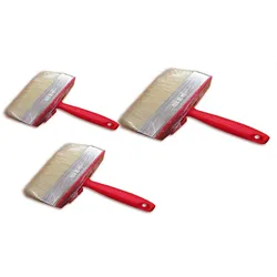 Vago-Tools 3x Flächenstreicher 5x15cm Pinsel Malerpinsel