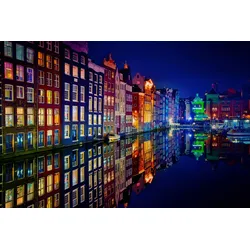 Fototapete PAPERMOON "Photo-Art JUAN PABLO DE, AMSTERDAM", bunt, B:4,00m L:2,60m, Vlies, Tapeten