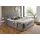 Atlantic Home Collection Boxbett "Alva", grau, B:120cm L:211cm, ATLANTIC HOME COLLECTION, Komplettbetten, wahlweise mit Matratze und Topper