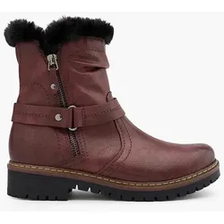 Komfort Boots - Damen - bordeaux - 42