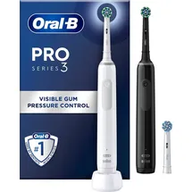 Oral-B Pro 3 3900 weiß + 2. Handstück black + Aufsteckbürste