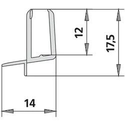 Kermi 4269 2x Dichtleiste 4mm R Können bei Montage gekürzt werden 2534092