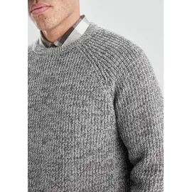 QS Melierter Pullover - grau - L